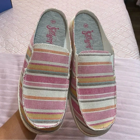 Jellypop SIZE 9 White Pink blue Shoe Box - Picture 4 of 13